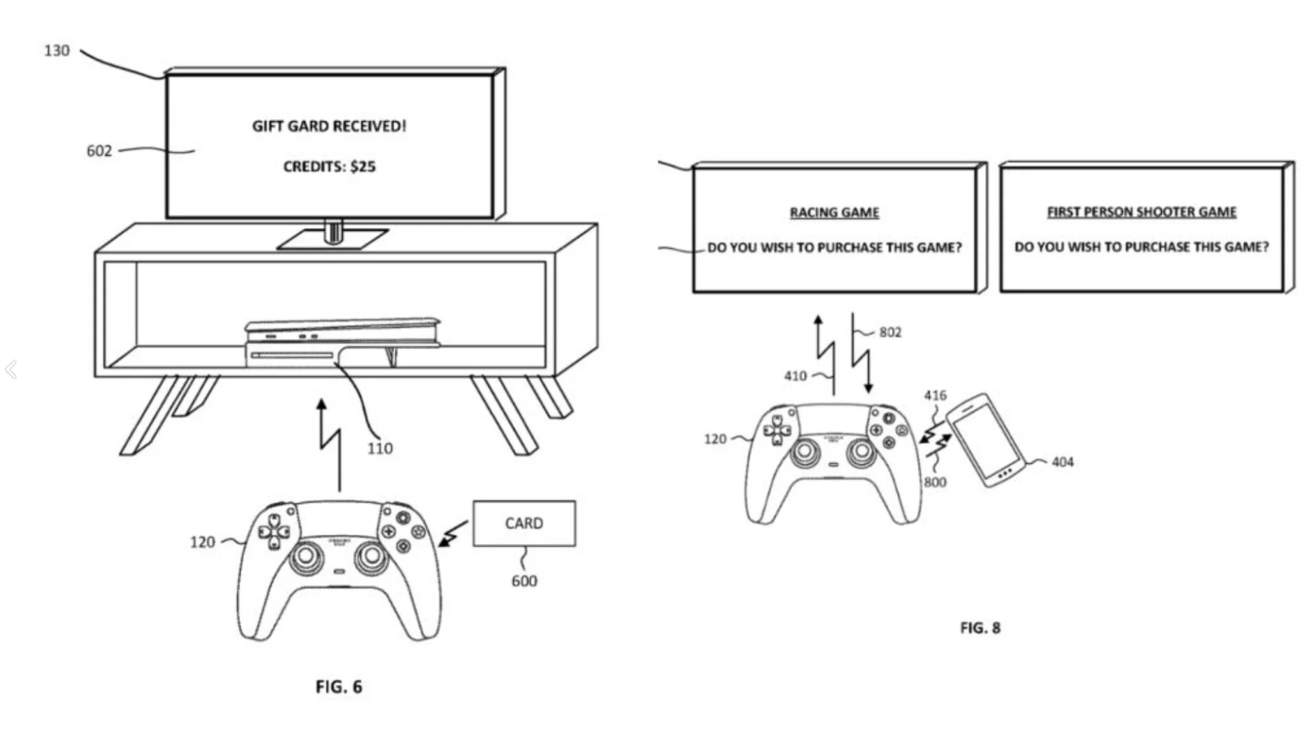 Un dettaglio del brevetto Video Game Controller-Driven Information Transfer