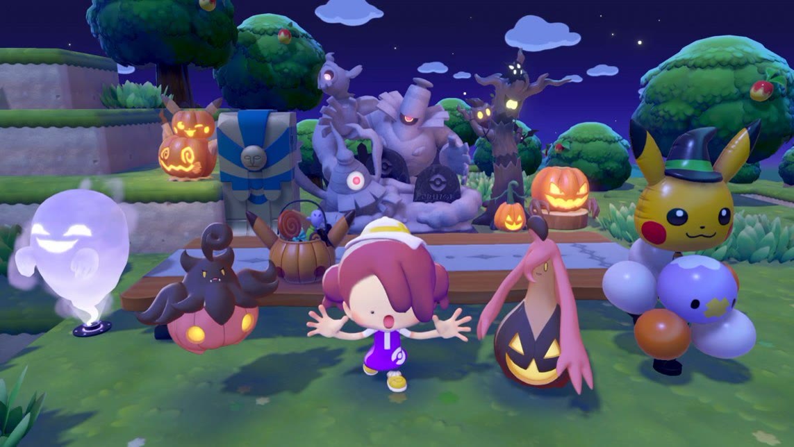 Decorazioni di Halloween. Immagine ufficiale Pokémon.