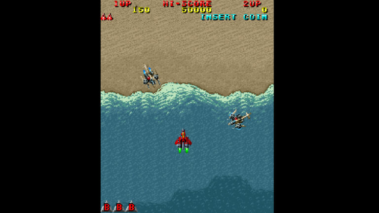 Una sequenza di Raiden nella raccolta Raiden Project. Immagine: SEIBU KAIHATSU / HAMSTER.