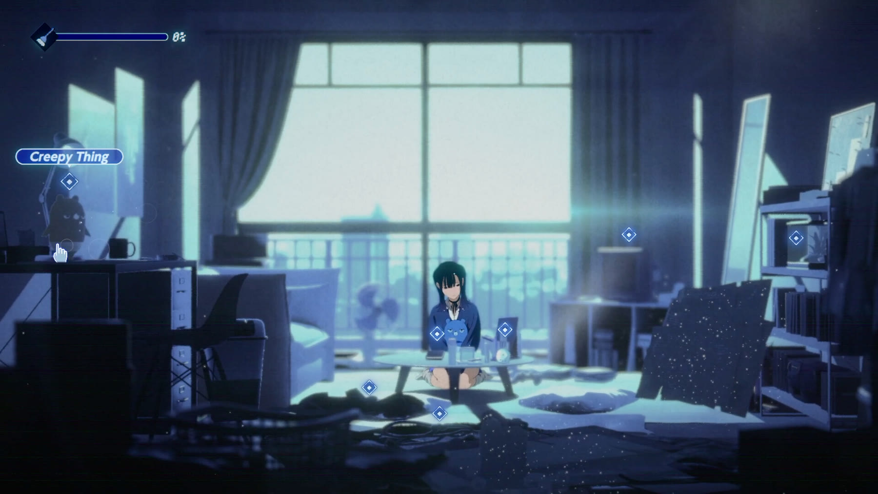 Reina nell’appartamento di Rain98: schermata della gallery ufficiale Steam.