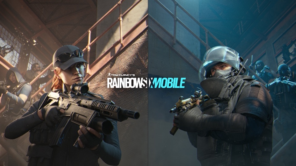 Operatrici e operatori nella grafica ufficiale di Rainbow Six Mobile