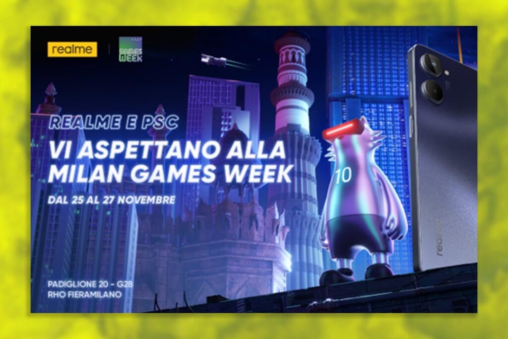 realme e PSC insieme alla Milan Games Week 2022 Realme e PSC insieme alla Milan Games Week