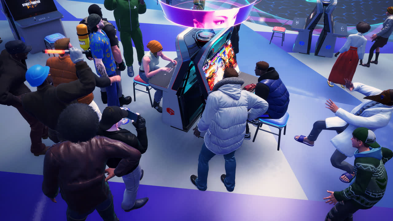 Il Battle Hub di Street Fighter 6. Immagine ufficiale Capcom.