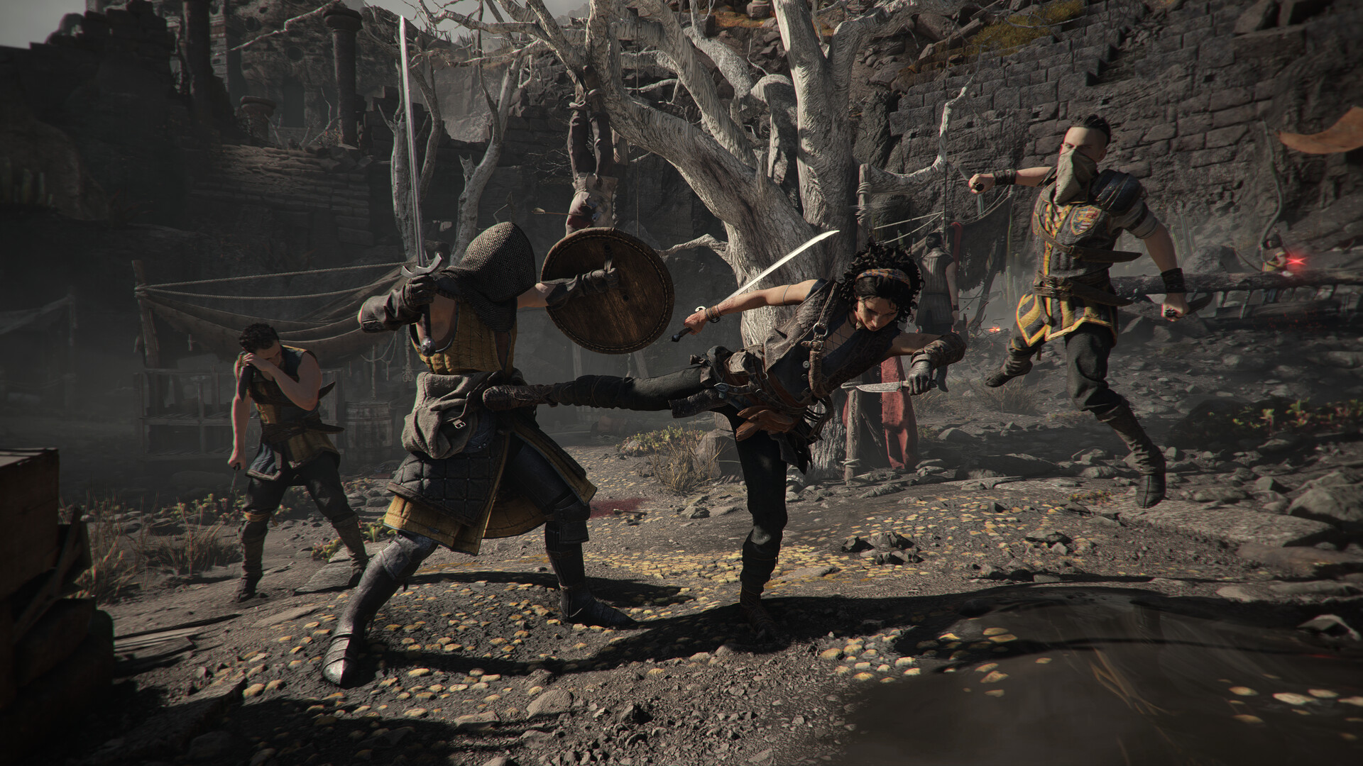 Sophia affronta più nemici in uno scontro ravvicinato — Resonance: A Plague Tale Legacy.