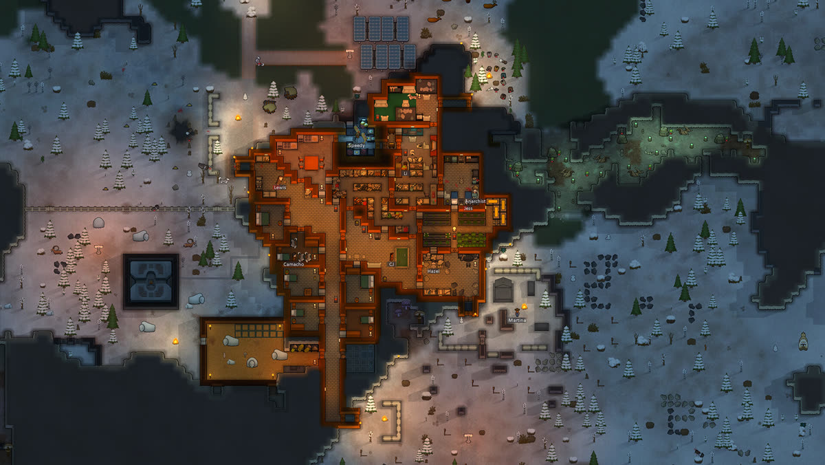 Colonia invernale di RimWorld