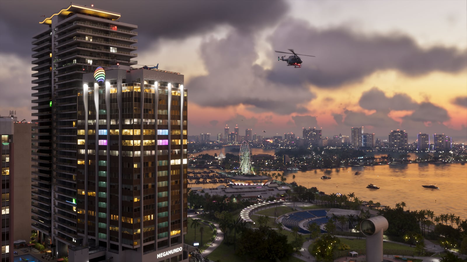 Panorama di Vice City in Grand Theft Auto VI