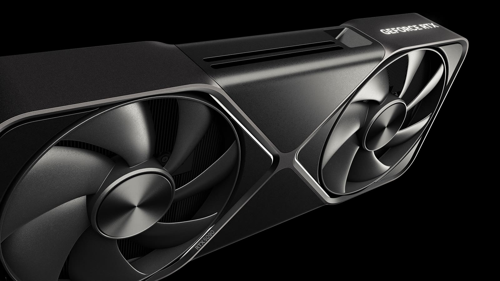 Dettaglio laterale della NVIDIA GeForce RTX 5090 Founders Edition