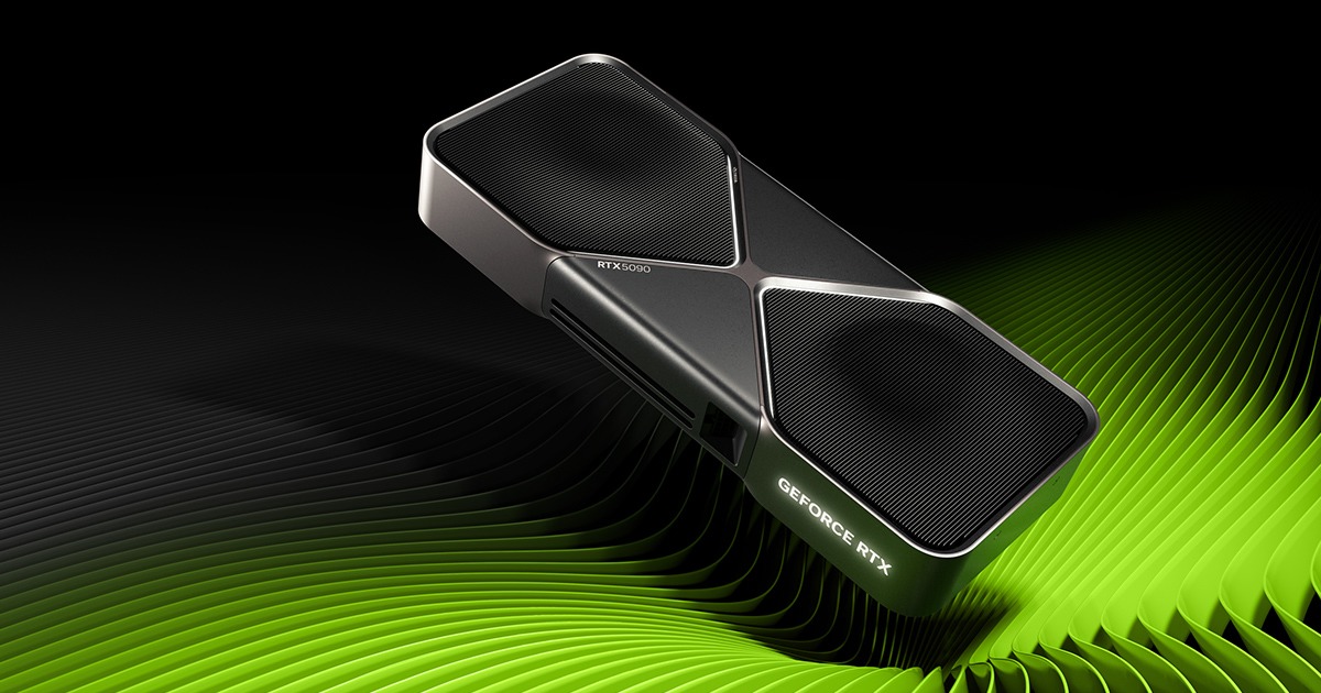 NVIDIA GeForce RTX 5090 Founders Edition, immagine ufficiale della scheda grafica