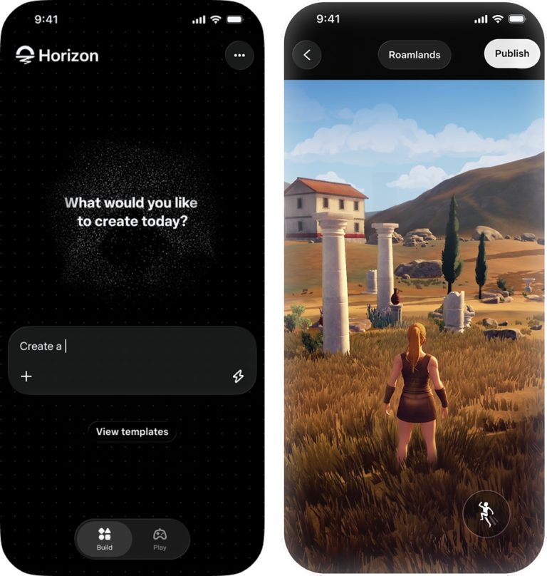 Meta Horizon Create e Studio trasformano un prompt in un gioco 2D o 3D — immagine 1