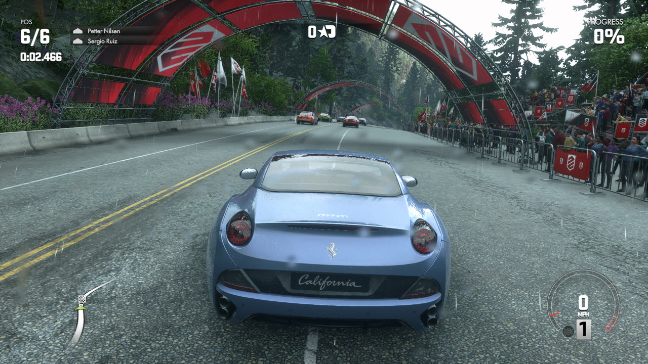 Driveclub eseguito con shadPS4 in uno screenshot ufficiale