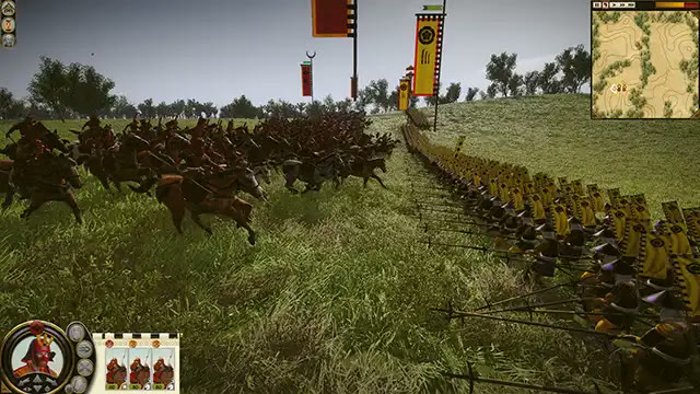 Scontro tra cavalleria e fanteria in Total War Shogun 2 Complete Edition