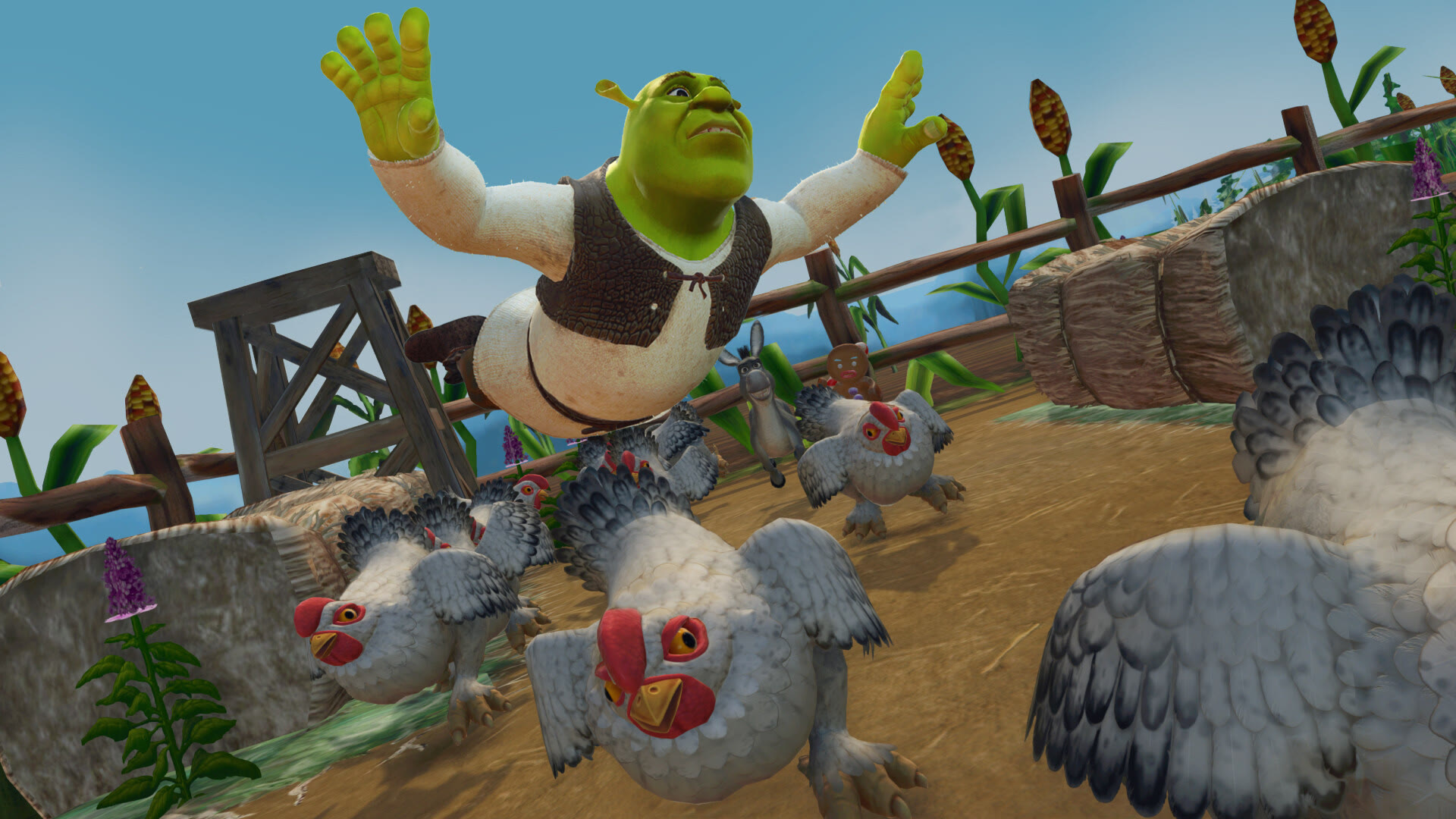 Una scena di DreamWorks Shrek 2 Remastered. Immagine: Aspyr.