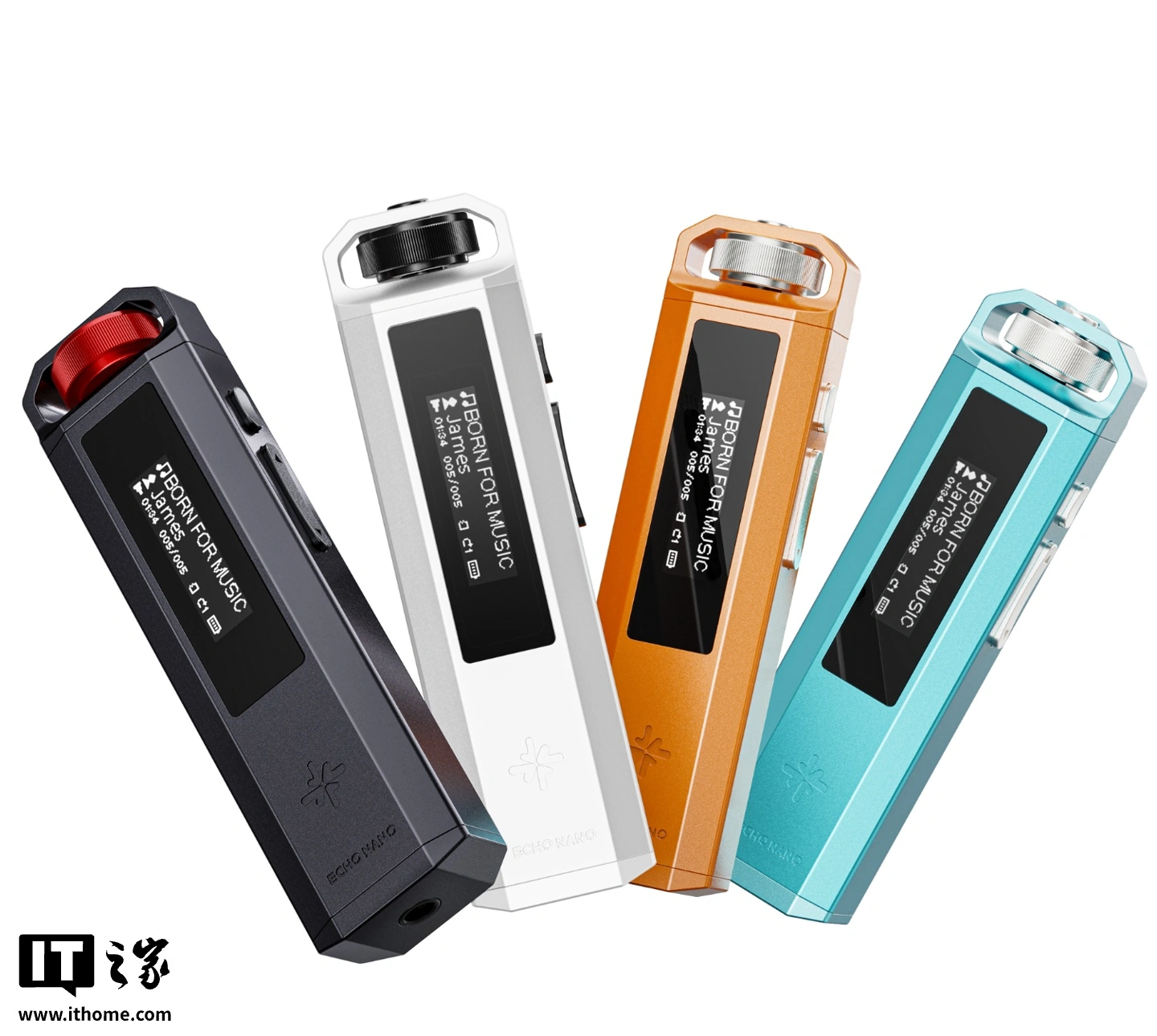 飞傲雪漫天 Echo Nano 播放器发售:复古细长造型设计、可作小尾巴解码耳放,299 元