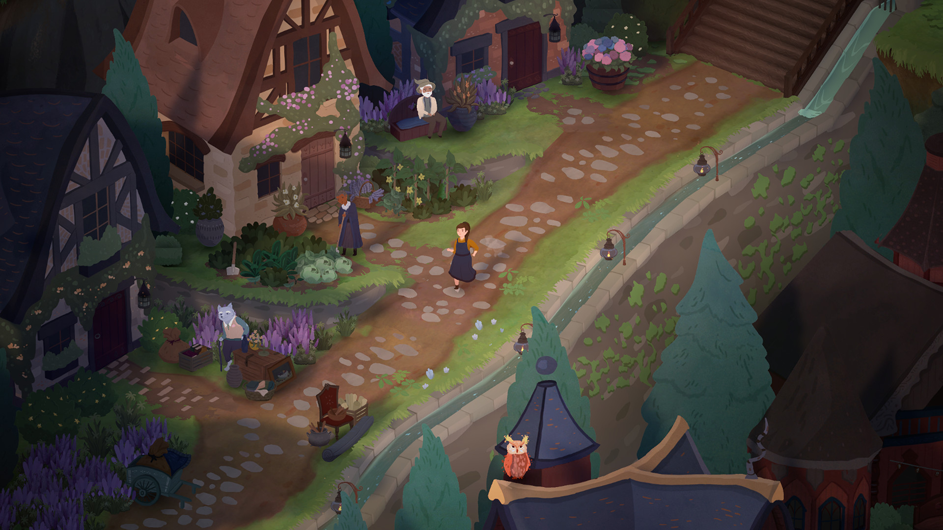 L’università e i suoi spazi nella presentazione del gioco — Songs of Glimmerwick.