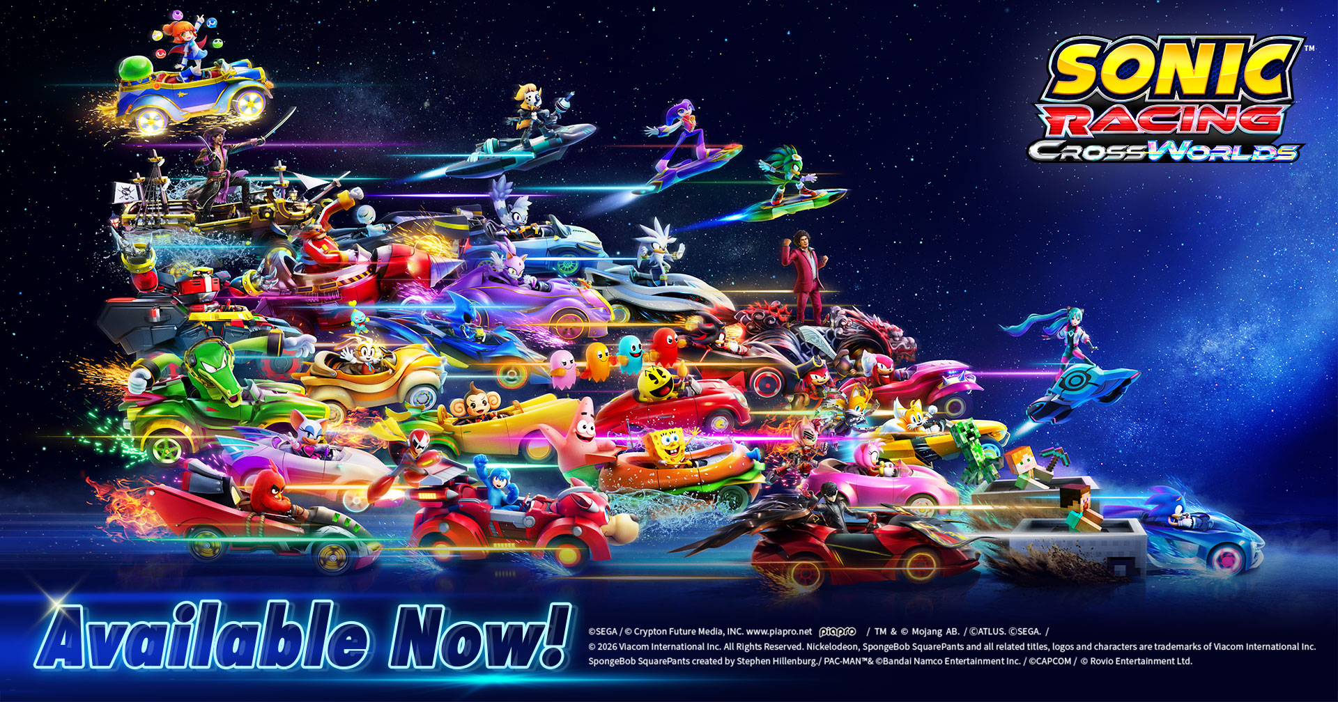 Illustrazione ufficiale di Sonic Racing: CrossWorlds