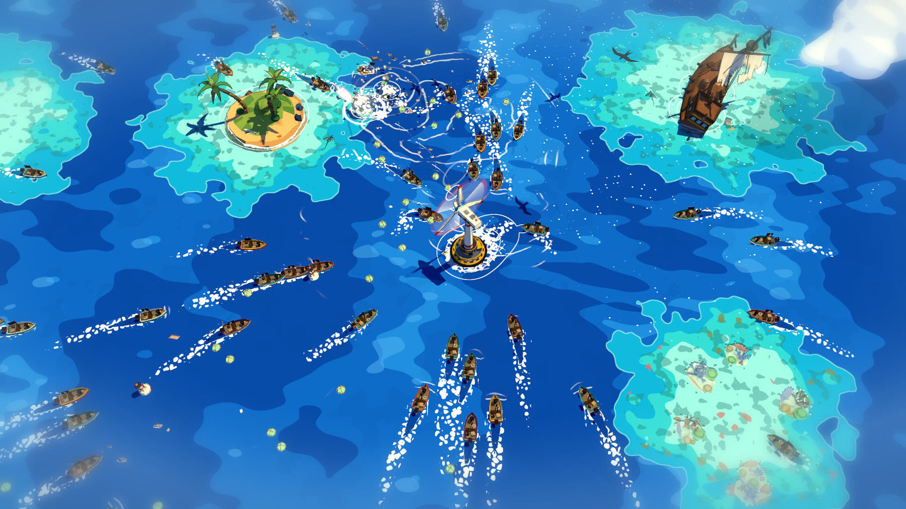 Una schermata di Spin Tide dalla gallery ufficiale del gioco. Immagine: Fishful Thinking Games.