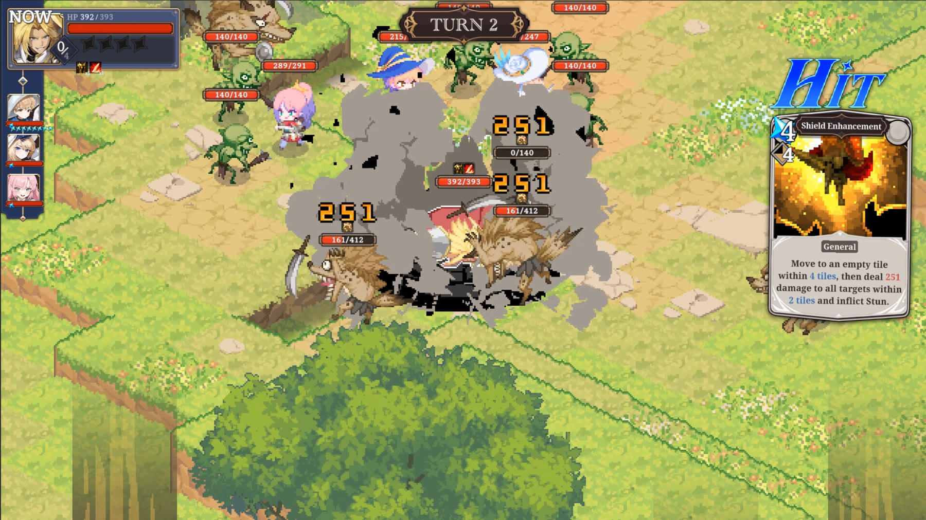 Un combattimento a turni di Stardust: Wish of Witch. Immagine dalla gallery Steam ufficiale, non un test console.