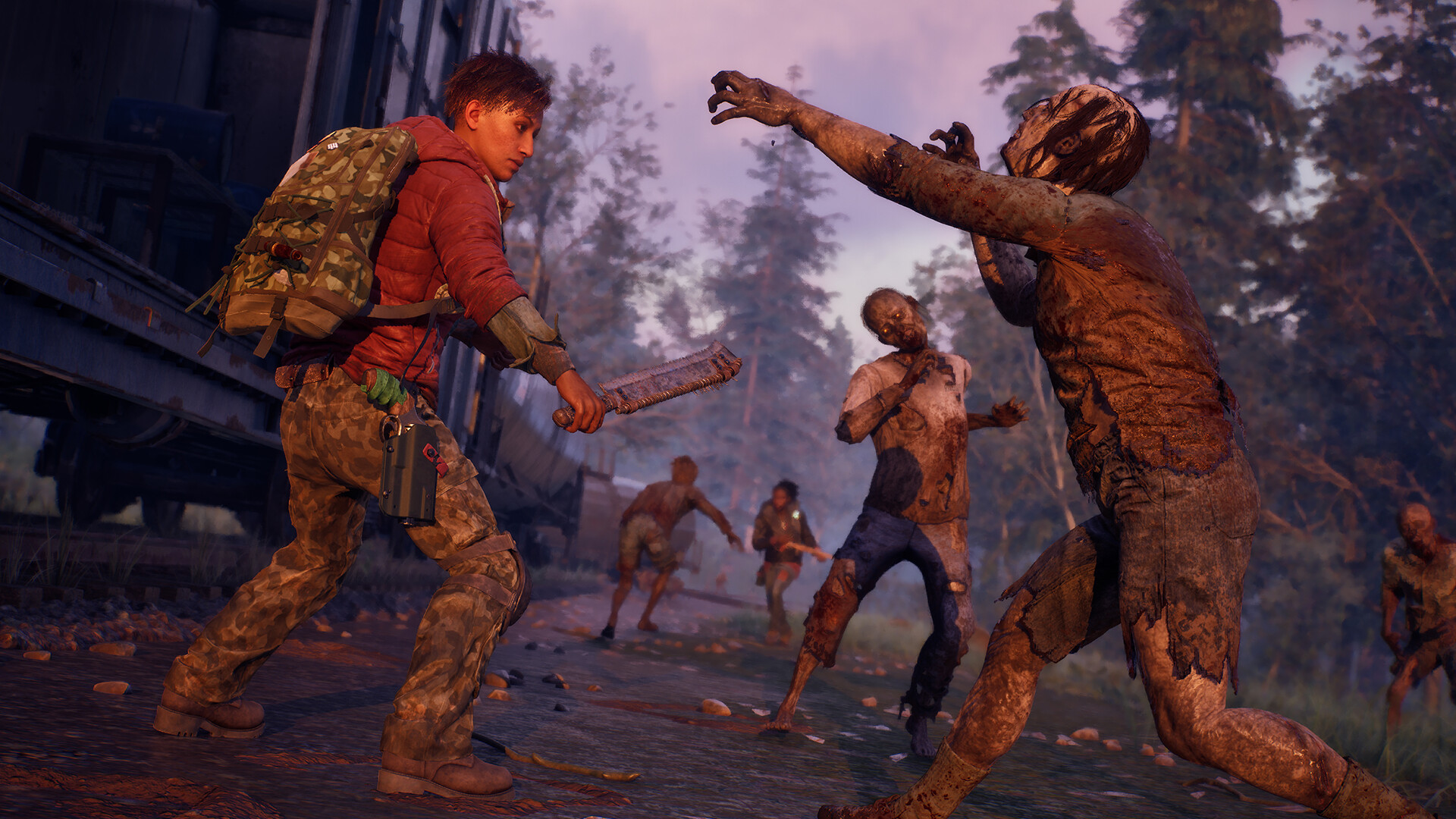 Scontro ravvicinato fra un superstite e uno zombie — State of Decay 3.