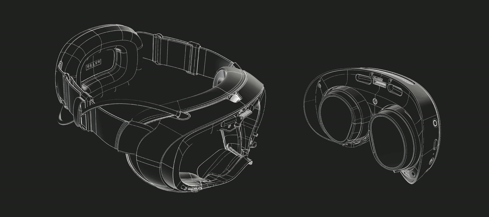 Disegno CAD ufficiale dello Steam Frame pubblicato da Valve
