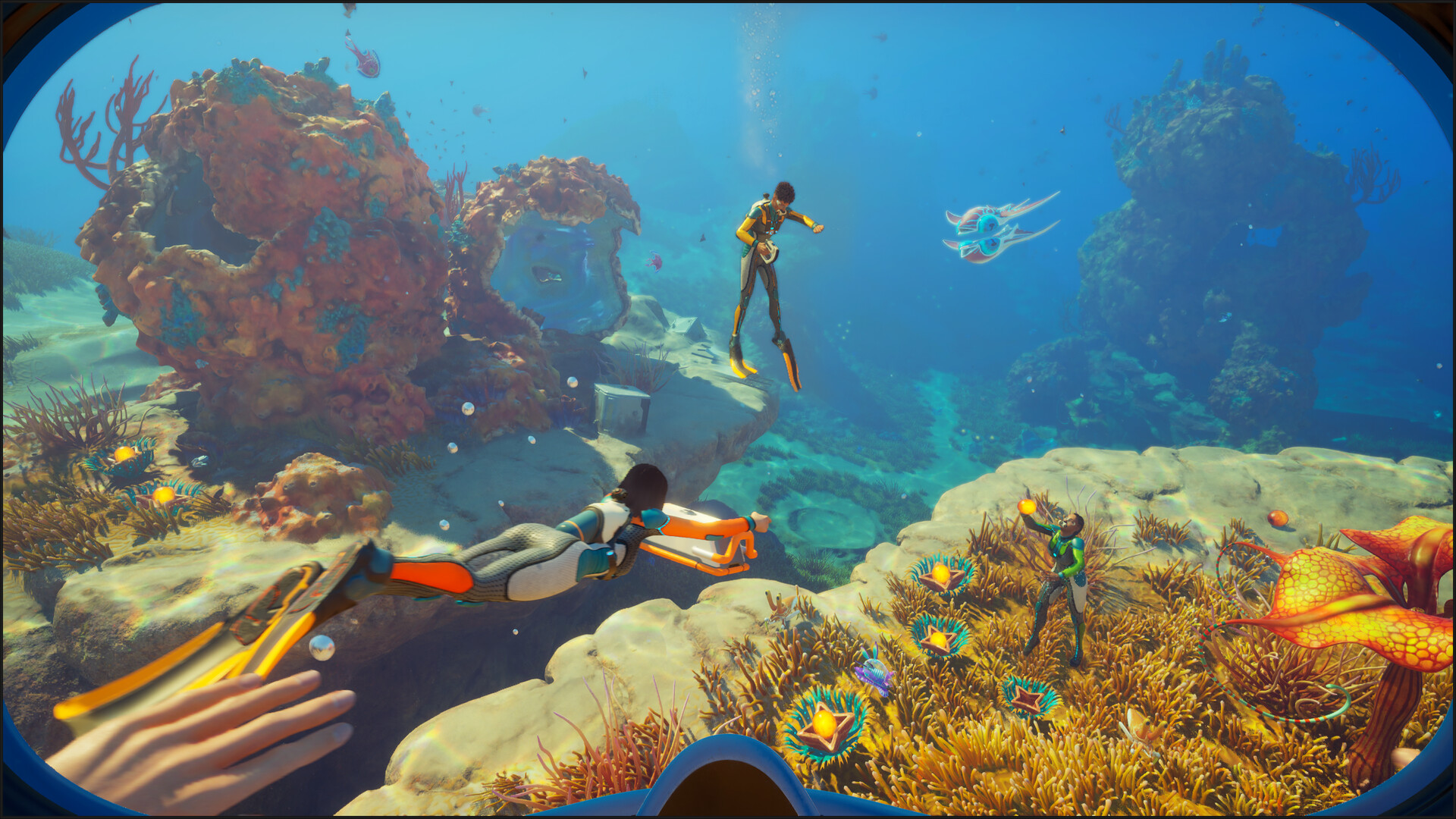 Esploratori nell’oceano fra coralli e attrezzature — Subnautica 2.