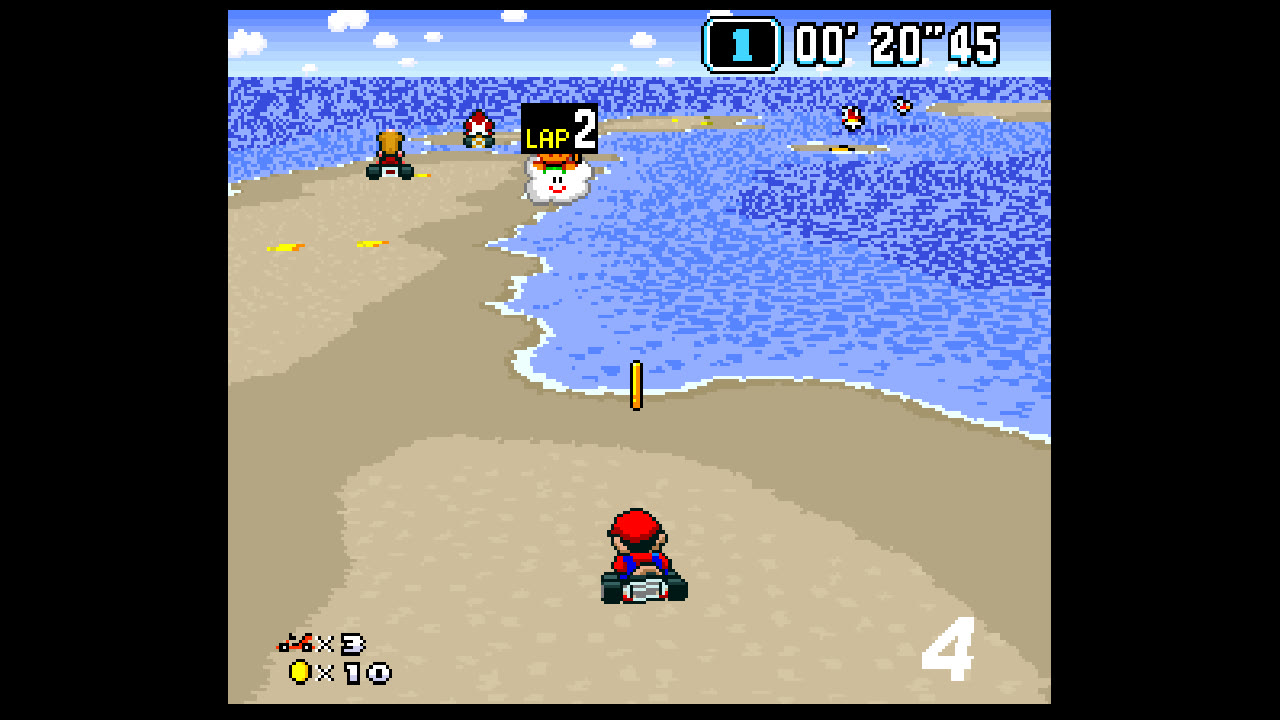 La nuova inquadratura di Super Mario Kart Fullscreen Edition