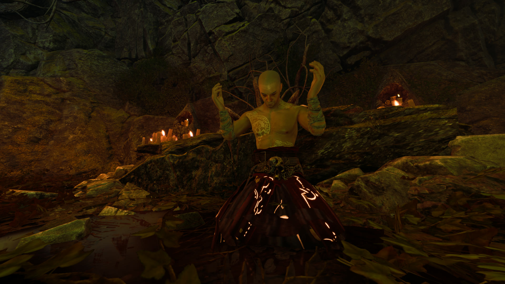 Uno scontro nel DLC Fists of Fury di Tainted Grail