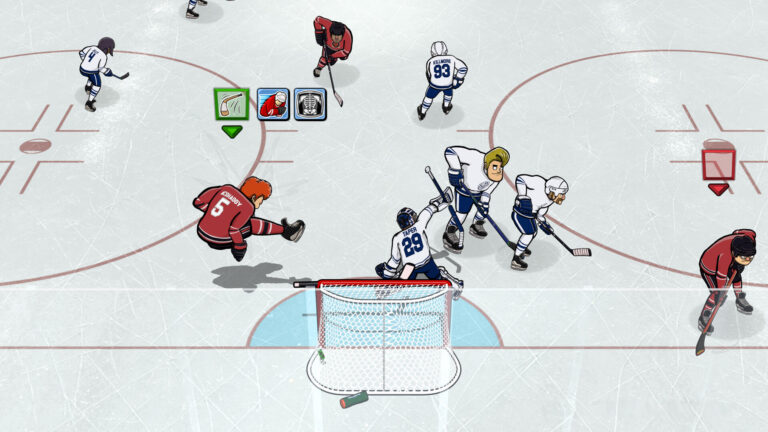 Tape to Tape: un’azione di hockey dalla gallery ufficiale PC di Excellent Rectangle, non una cattura Switch.