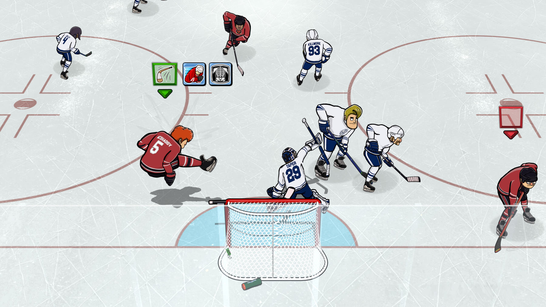 Tape to Tape: un’azione di hockey dalla gallery ufficiale PC di Excellent Rectangle, non una cattura Switch.