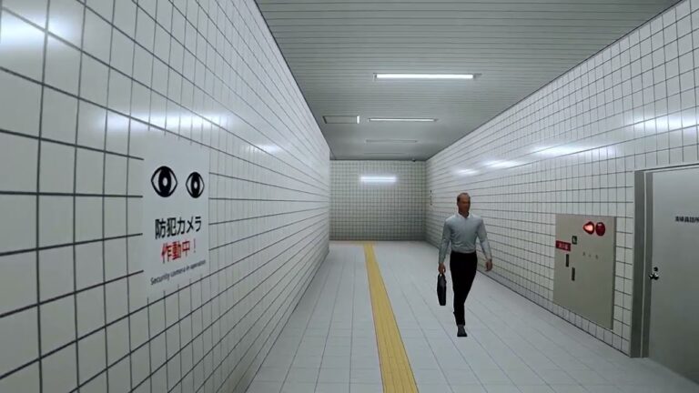 Il corridoio sotterraneo di The Exit 8