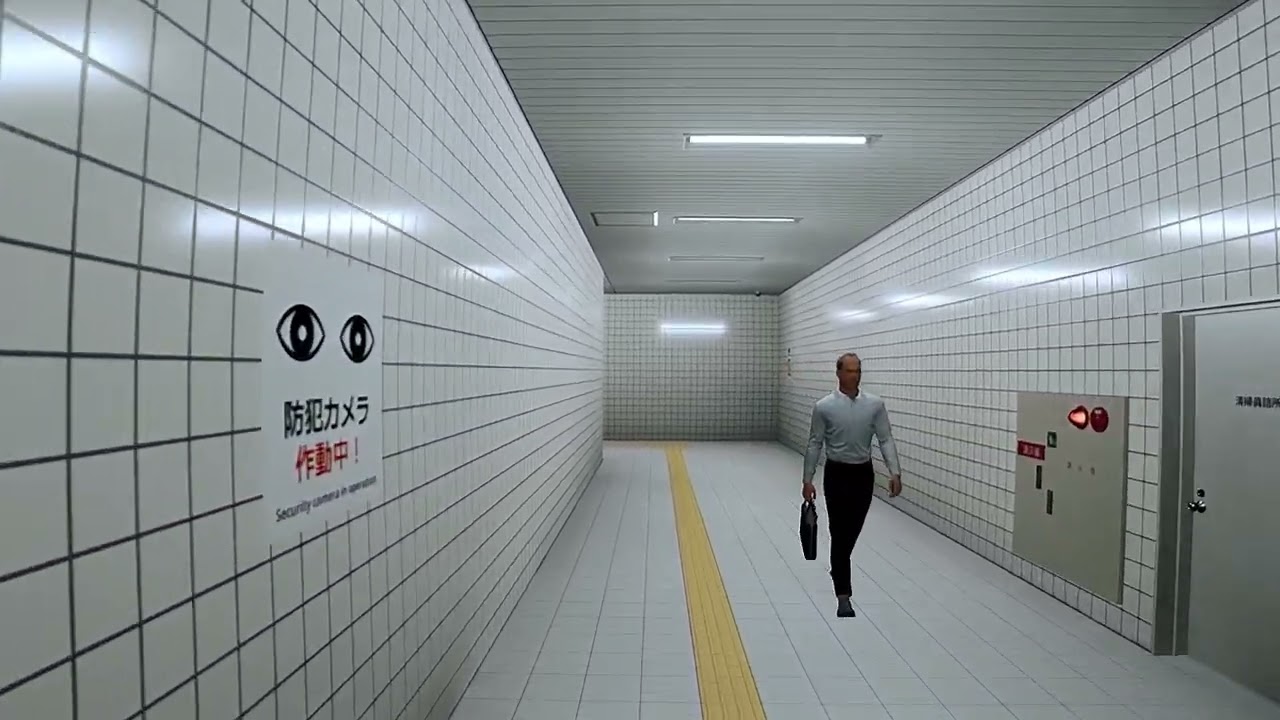 Il corridoio sotterraneo di The Exit 8