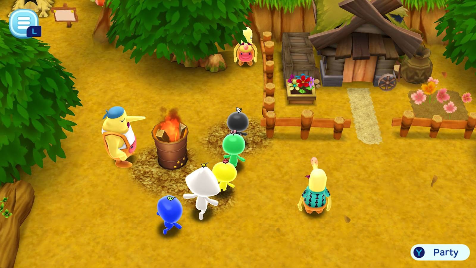 L'isola e i personaggi di The New Denpa Men