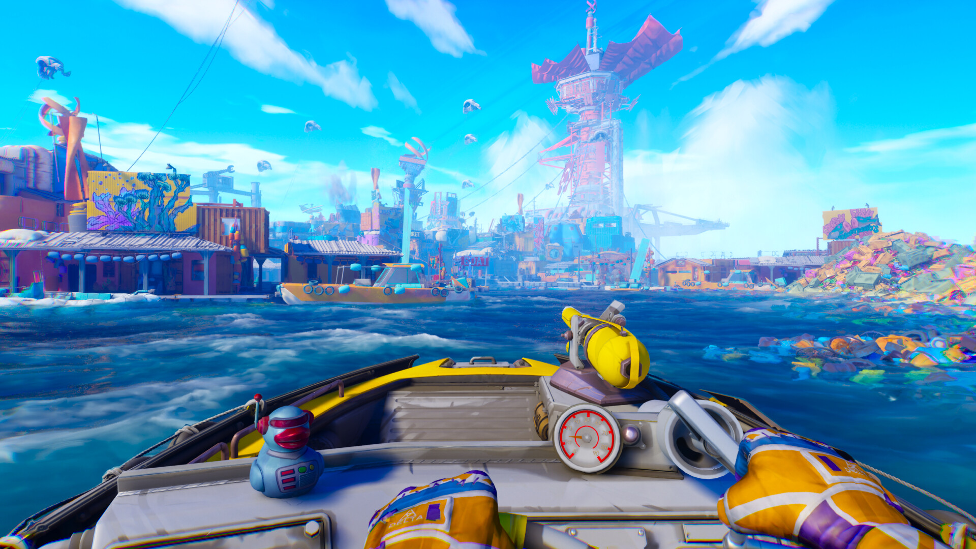 Screenshot ufficiale di Tides of Tomorrow; materiale dello store, non una prova Klav.