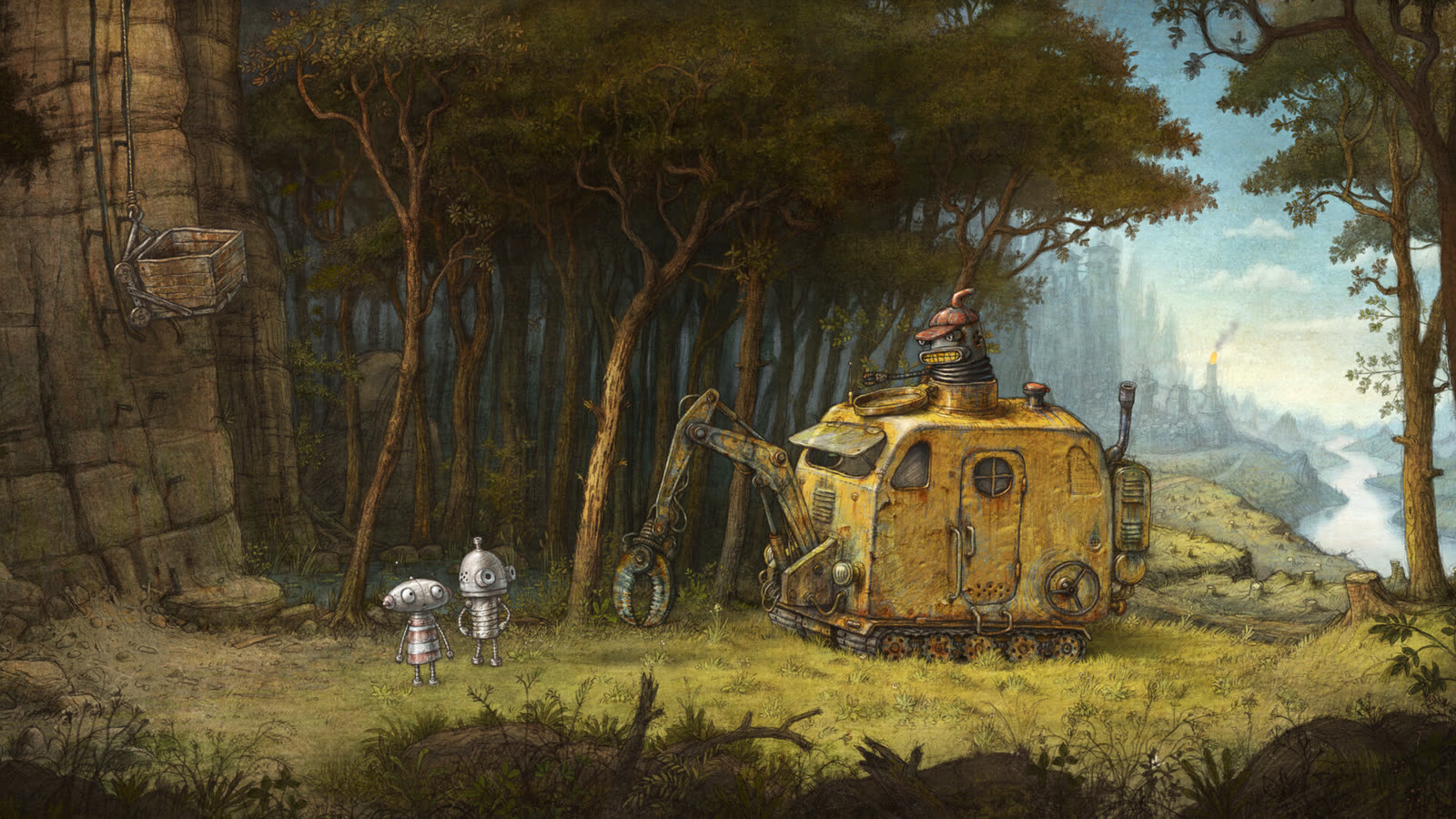 Josef e Berta nella valle di Machinarium 2