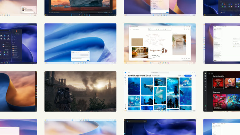 Le esperienze di Windows 11 nell’immagine ufficiale di Microsoft.