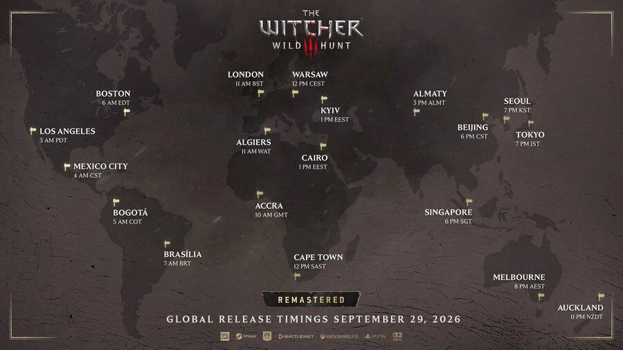 Una scena della nuova versione di The Witcher 3
