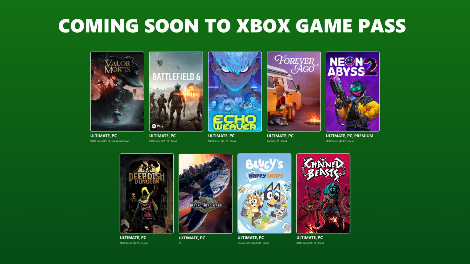 I giochi Xbox Game Pass annunciati per la prima metà di ottobre 2026
